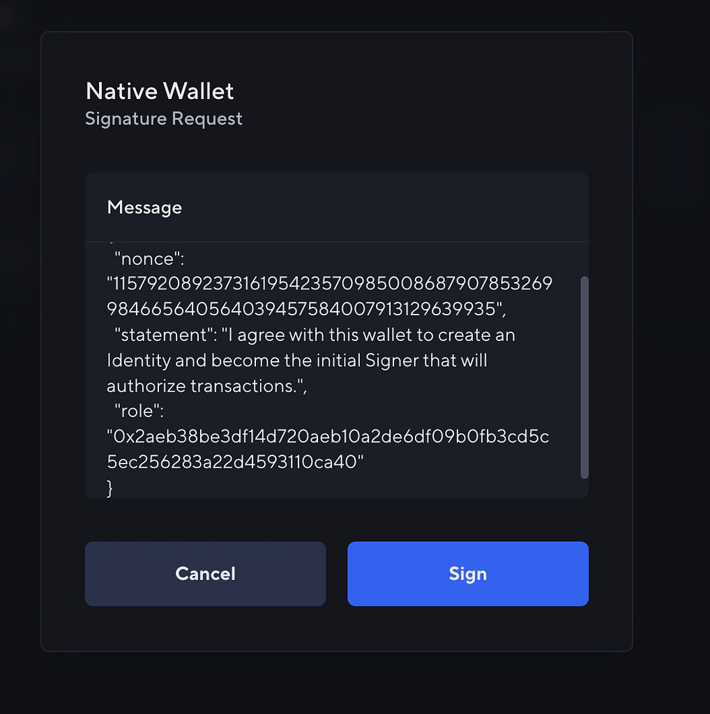 How To Create a New Nexo Wallet (sign request)