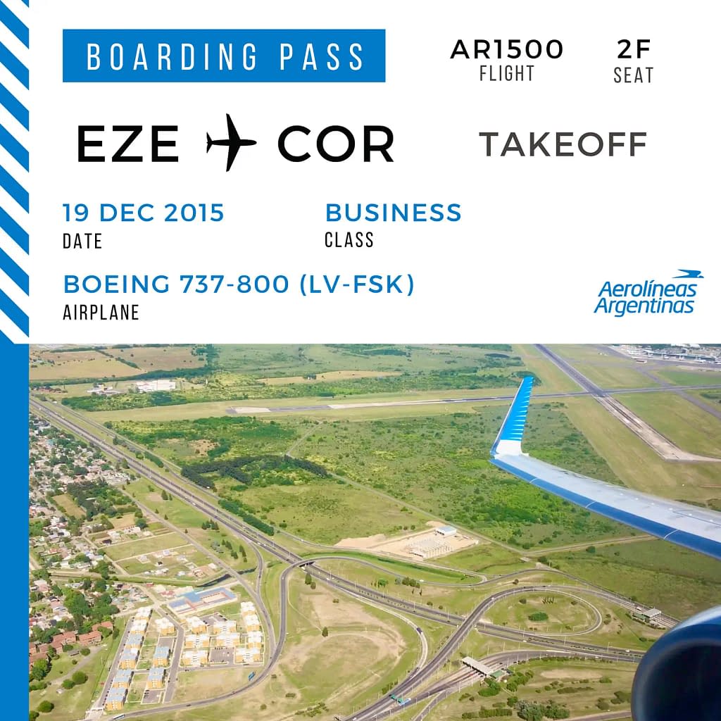AirLapse Aviation NFT: EZE to COR Takeoff