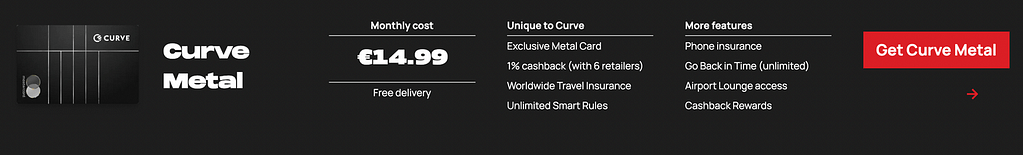 Curve Metal 2022 prices