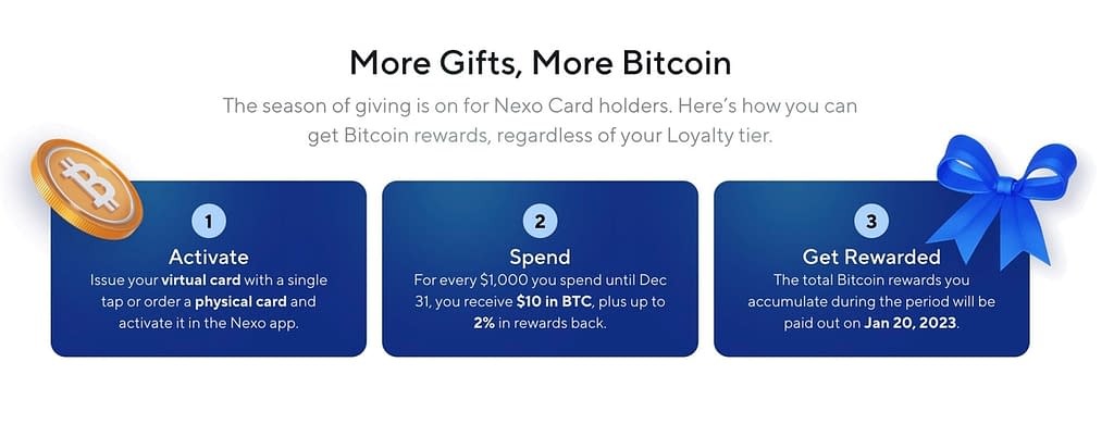 Nexo Card Gift-A-Ton Promo How does it work?