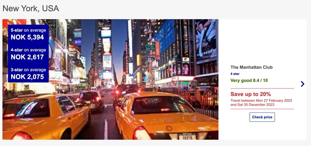 Hotel by SAS: March 2023 Promotion - New York