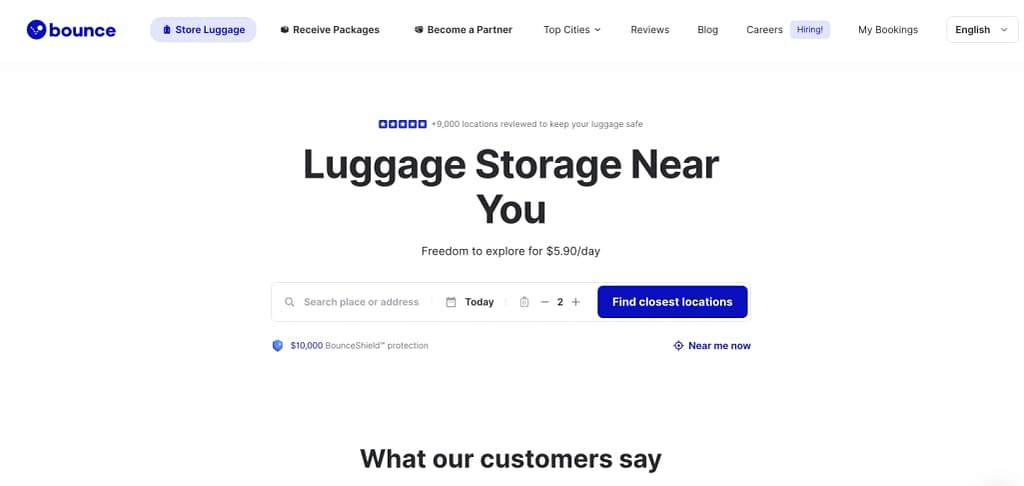 Bounce Storage Website (2023)