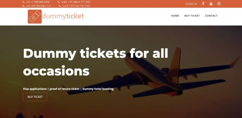 DummyTicket Home - One of the best dummy ticket generators in 2024