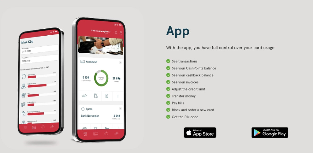 Bank Norwegian Mobile App (iOS) - 2023