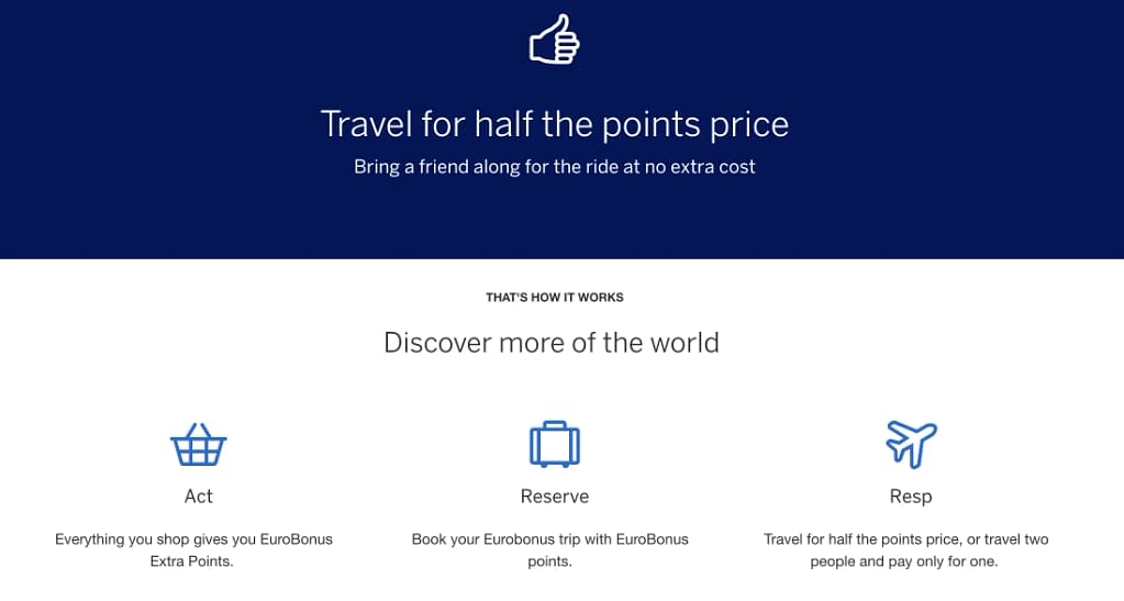 SAS Amex Fly 2 For 1 Vouchers (2023)