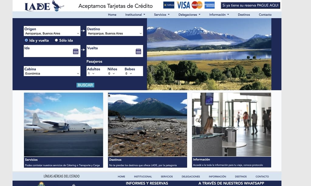 LADE Argentina Website (2023)