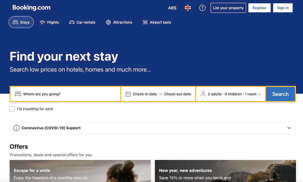 Booking.com uses AI to customize the experience