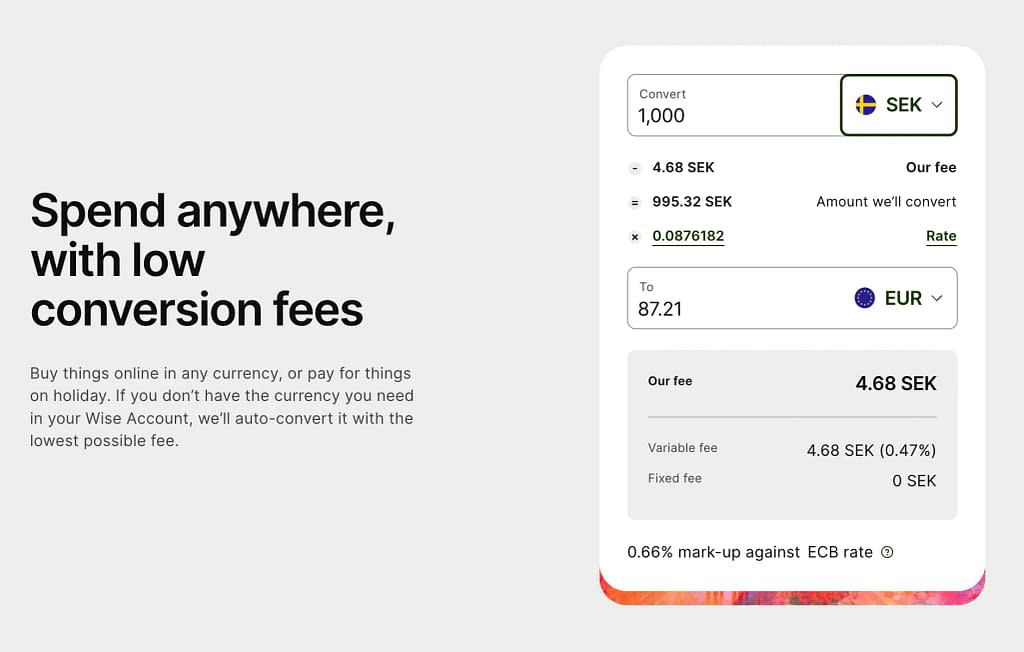Wise Card Transaction Fees (2023)