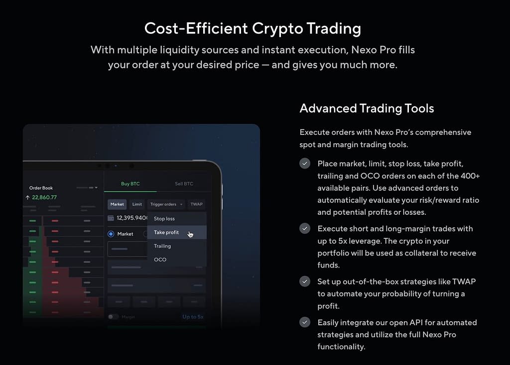 Nexo Pro - Cost Efficient Crypto Trading