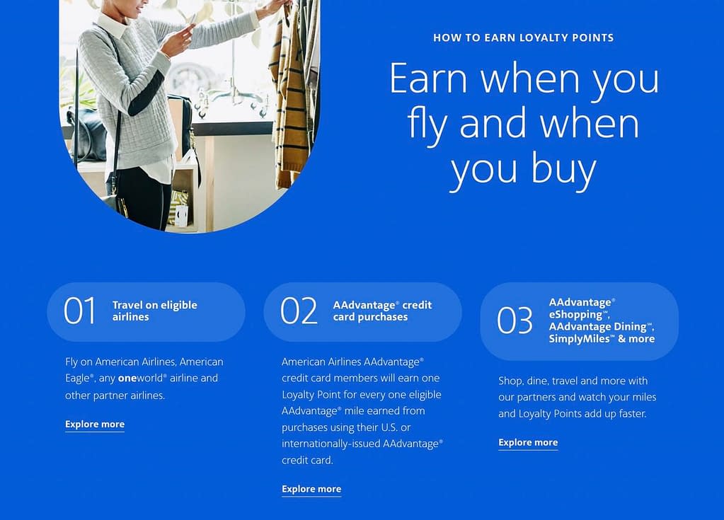 How to earn AAdvantage Loyalty Points?