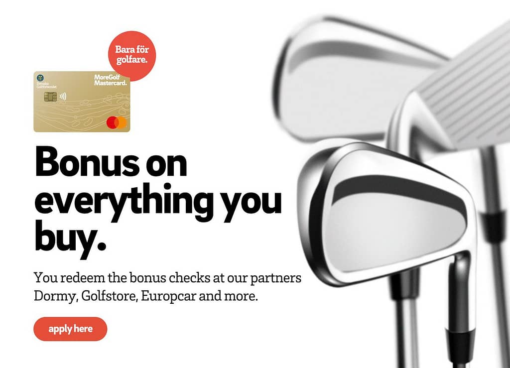 MoreGolf Mastercard: Bonus points on all your purchases