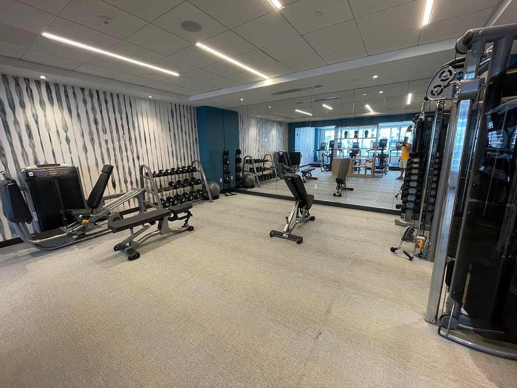 Element Miami Brickell Review 2023 - 1 Bedroom Suite Room (gym)