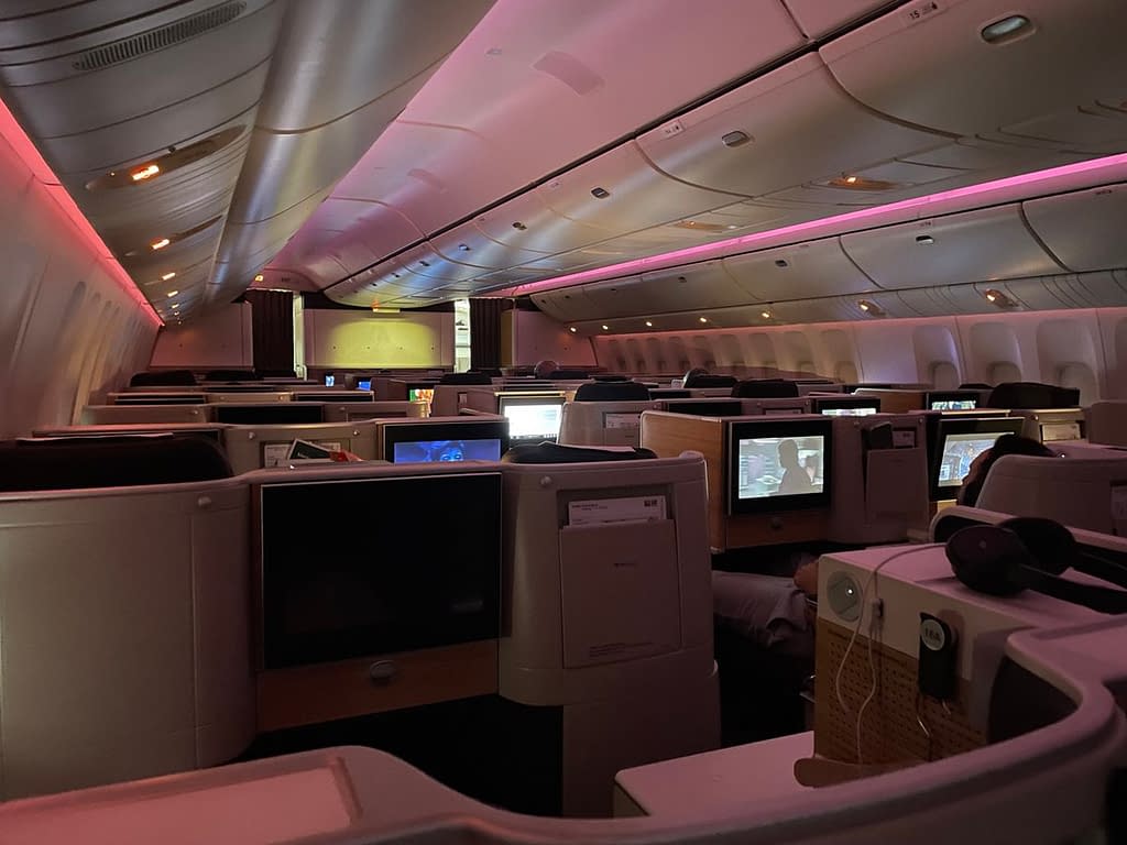 Swiss 777-300ER Business Class Cabin (2023)