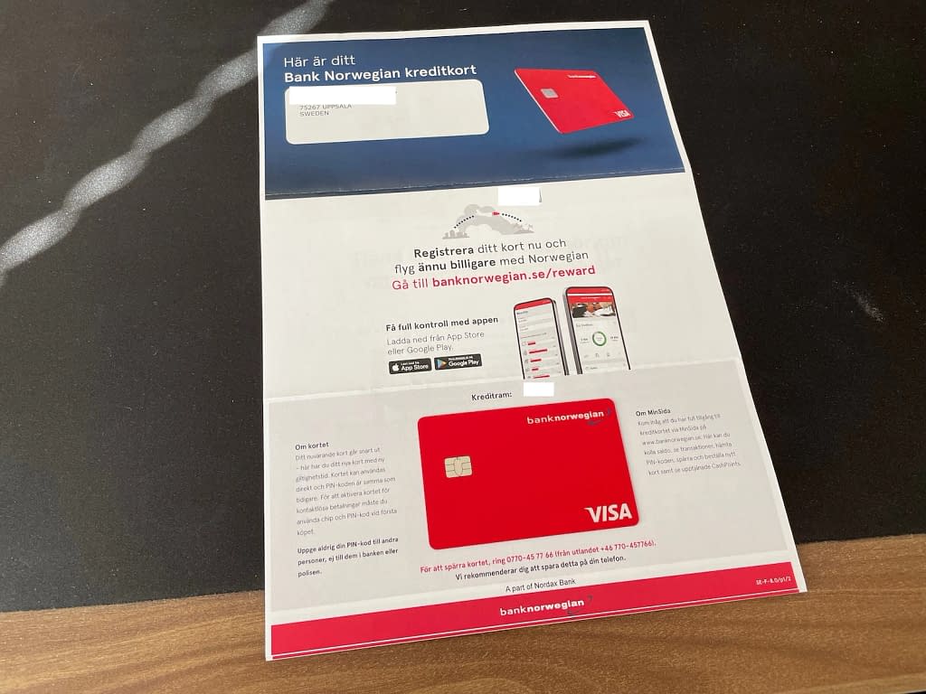 Bank Norwegian Visa Card 2023 - Issued by Nordax Bank (2)
