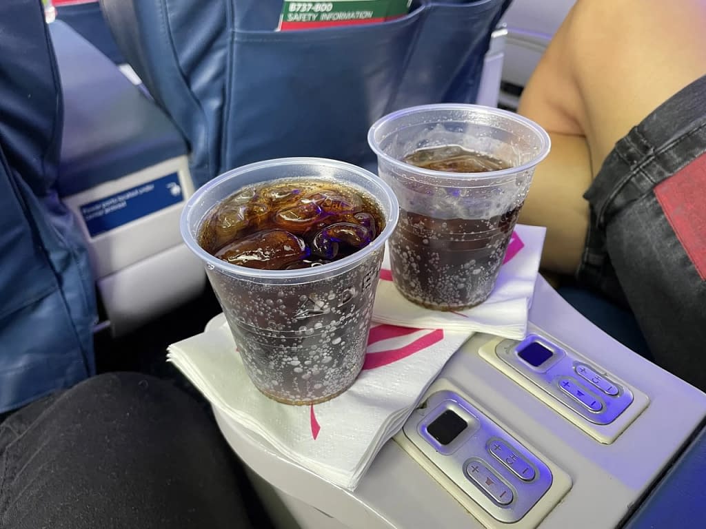 Delta Miami to Boston: Pre-departure drink (DL484)