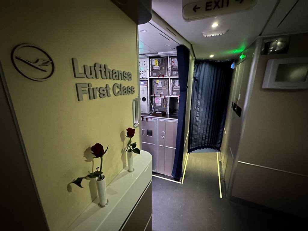 Lufthansa 747-8 First Class in 2023 - Galley 2