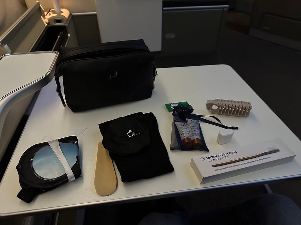 Lufthansa 747-8 First Class in 2023 - Amenity Kit 2