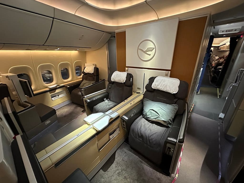 Lufthansa 747-8 First Class Cabin in 2023 - 3