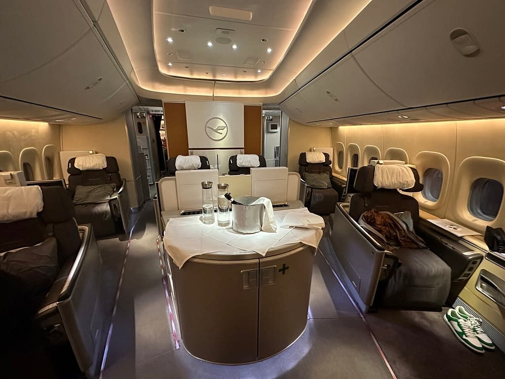 Lufthansa 747-8 First Class in 2023 - Cabin 2