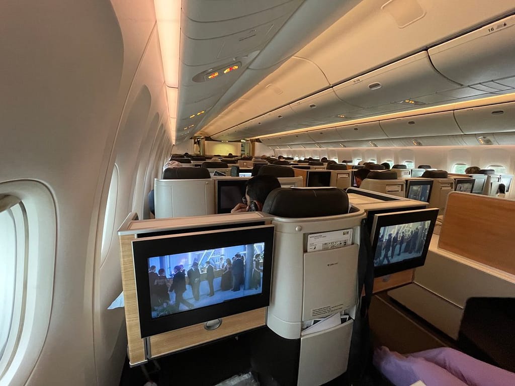 Swiss 777-300ER Business Class Seat (2023) - IFE