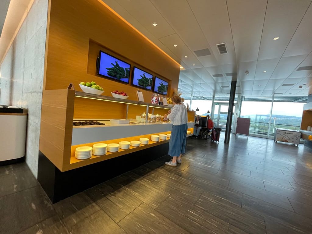 Swiss International Lounge at Zurich Airport (2023) - Food area 2