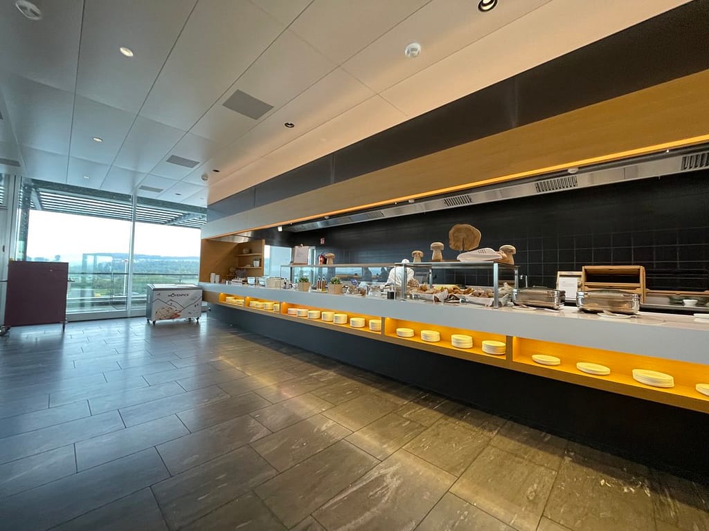 Swiss International Lounge at Zurich Airport (2023) - Food area