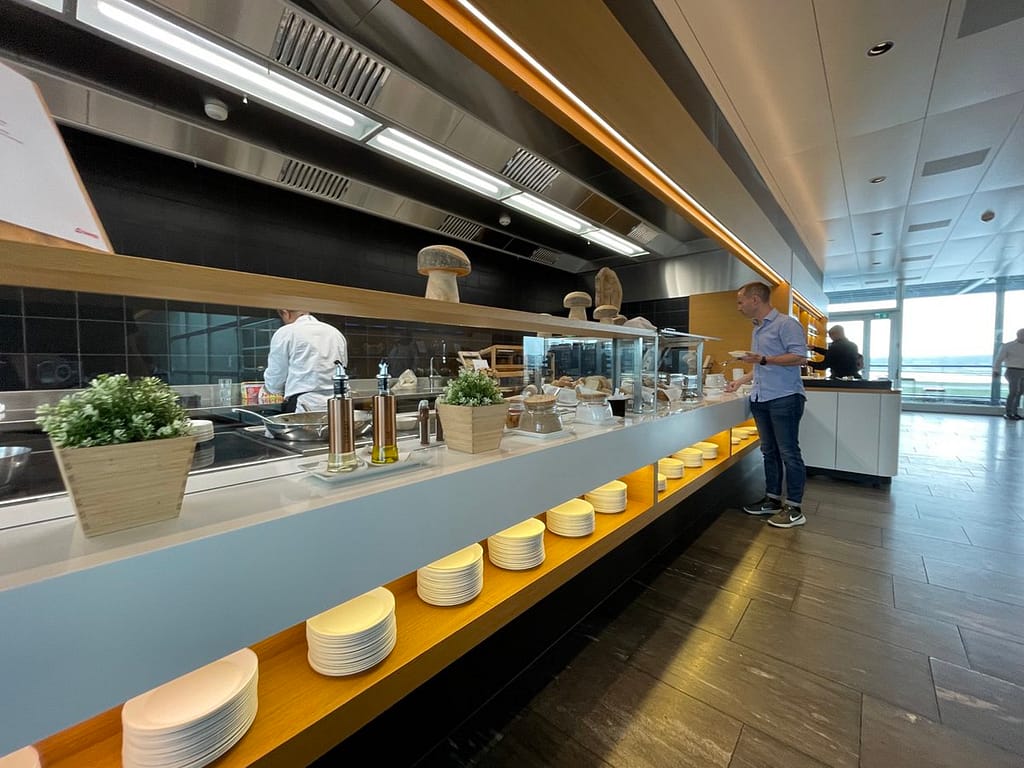 Swiss International Lounge at Zurich Airport (2023) - Food options 3