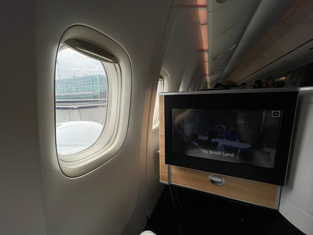 Swiss 777-300ER Business Class Seat (2023) - Window View