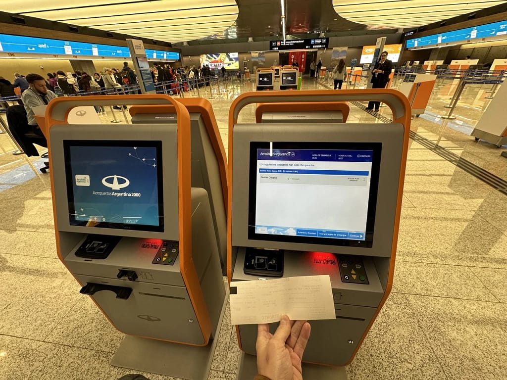 New Ezeiza Terminal B (2023) - Self service check-in