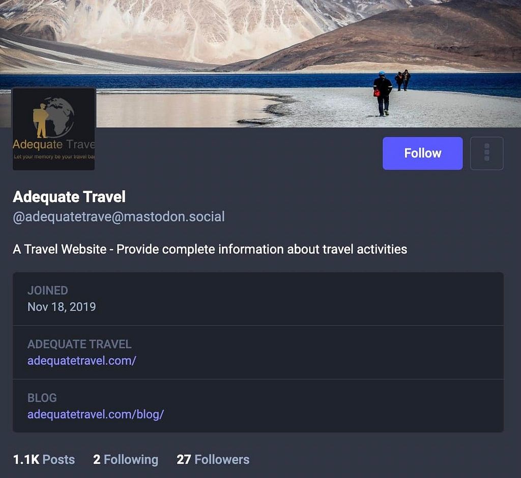 Adequate Travel on Mastodon (@adequatetrave@mastodon.social)