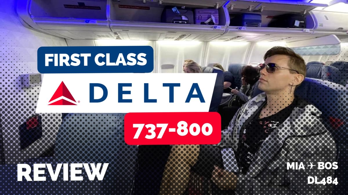 Delta 737-800 First Class Miami to Boston (2023)