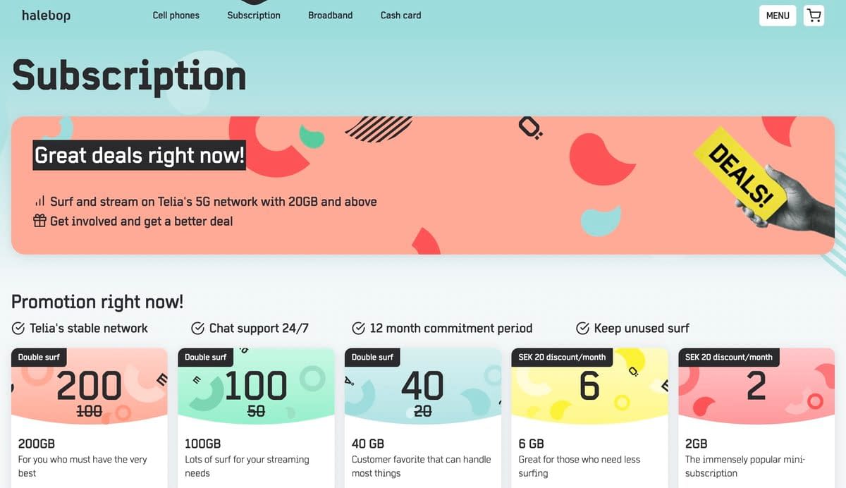 Halebop (Best 5G Operators in Sweden 2023) - Bäst 5G Nät i Sverige