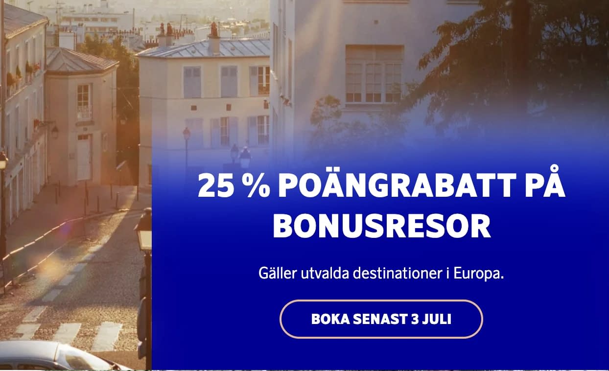 SAS Discount on Point Trips - June 2023