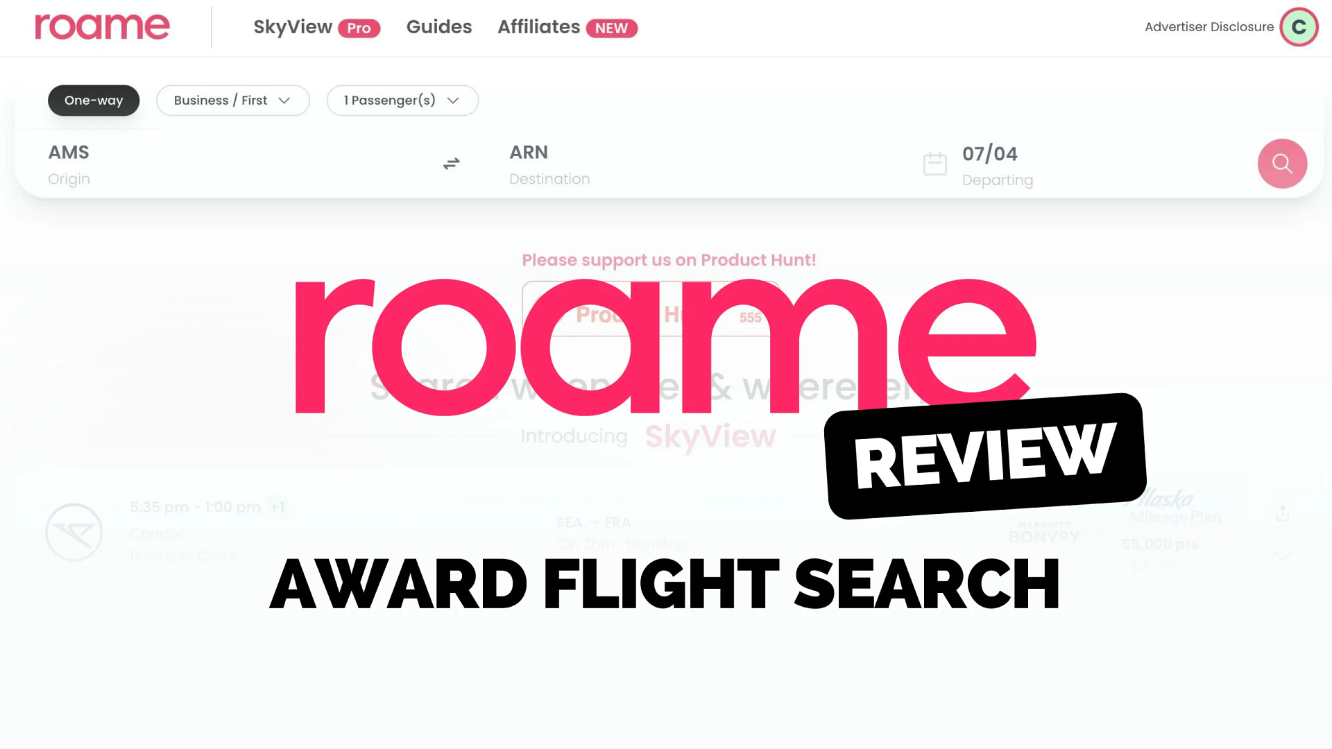 award travel search engine