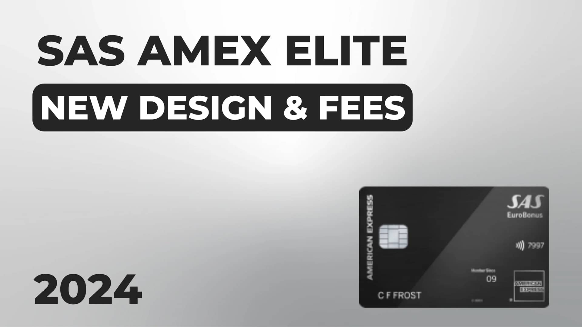 SAS Amex Elite New Metal Design (2024)