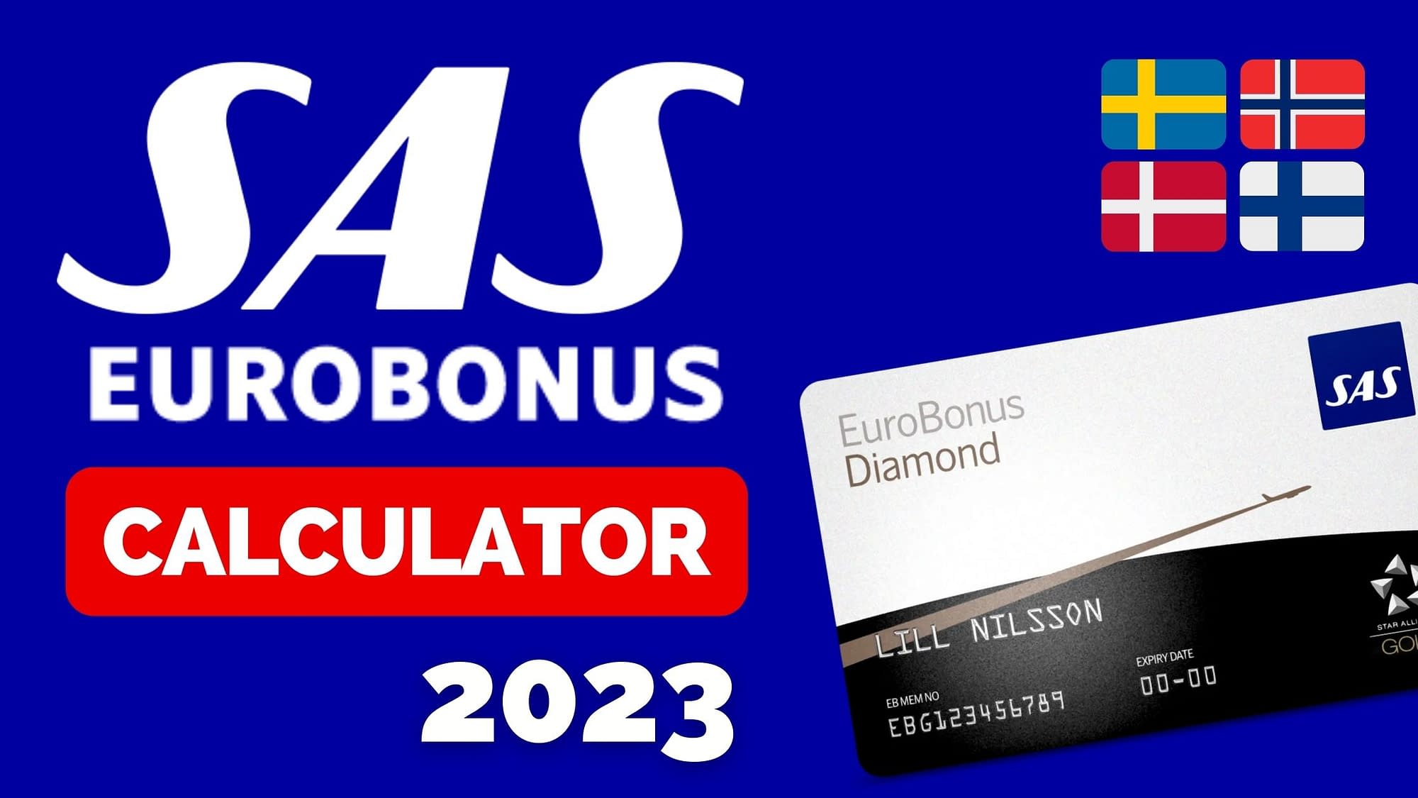 SAS EuroBonus Points Calculator 2023