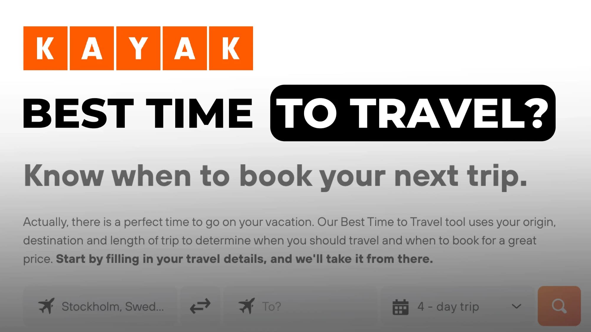 New Kayak Best Time To Book Tool (2023)