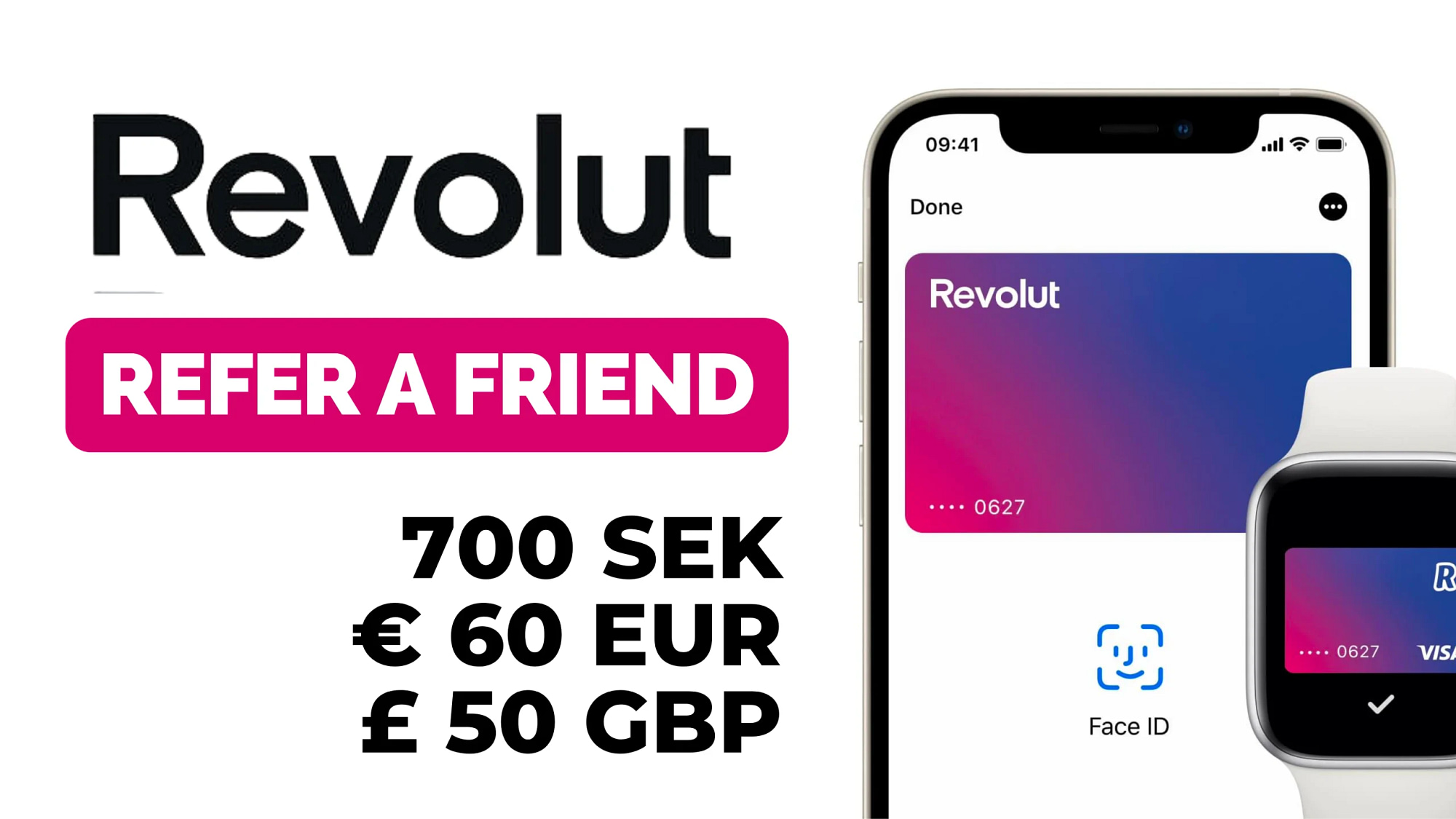 How to get the Revolut refer a friend bonus in 2023. Get 700kr or €60 or £50.