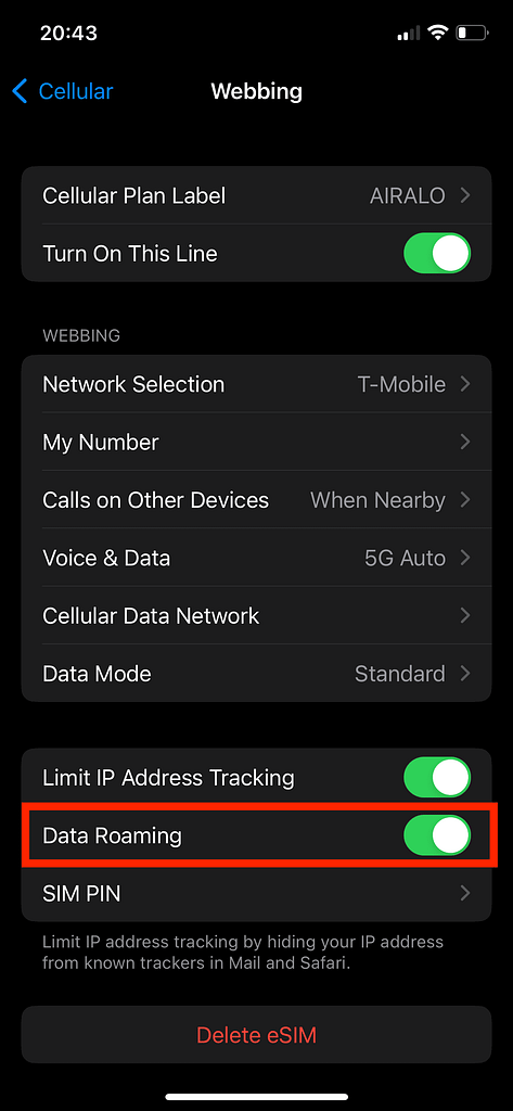 Install eSIM on iPhone (2022) - Step 6