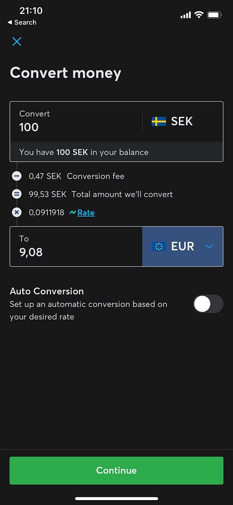 Wise currency conversion