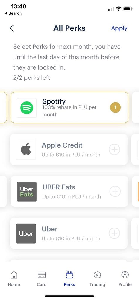 Plutus Spotify Perk 4