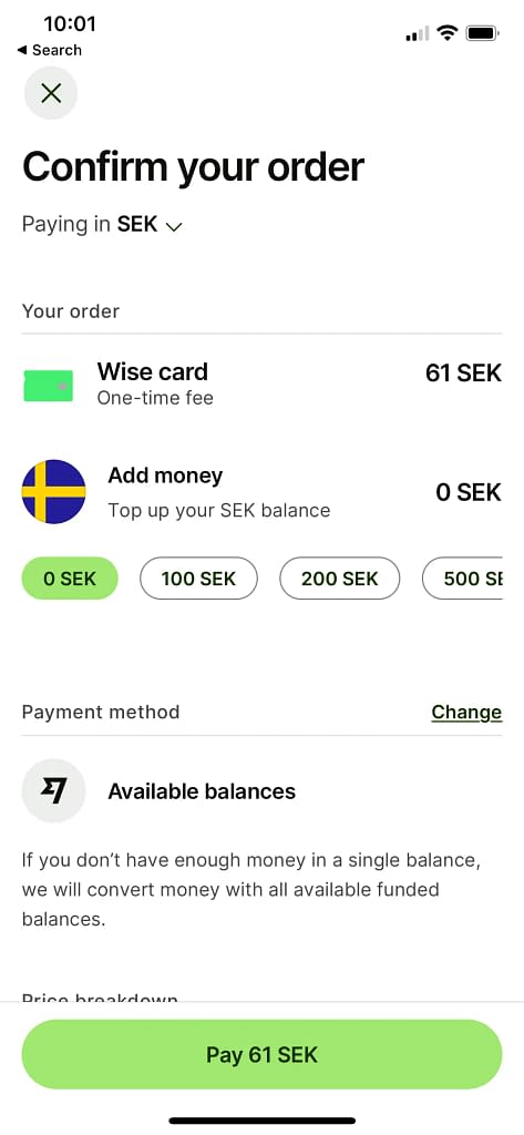 How to order the Wise eco card (2023)