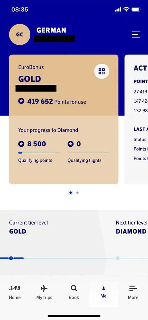 New SAS App for iPhone (2023) - EuroBonus Home