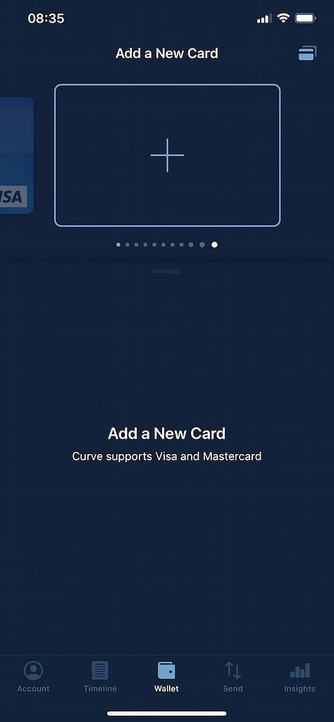 Curve Card: Add a new card