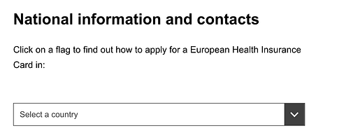 Order a European Health Insurance Card. National information and contacts
