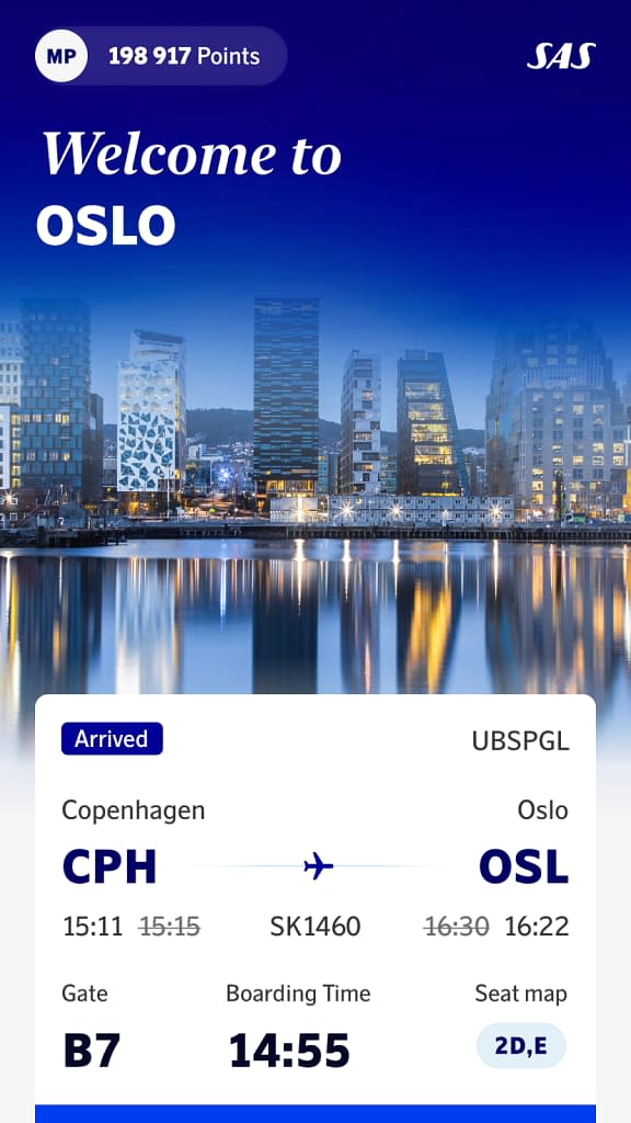 New SAS App for Android - Home