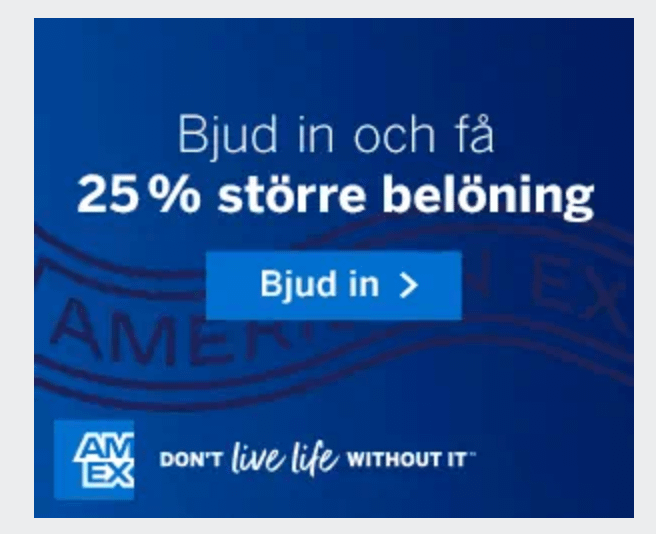American Express Sweden: Get 25% More EuroBonus Points Until March 4!