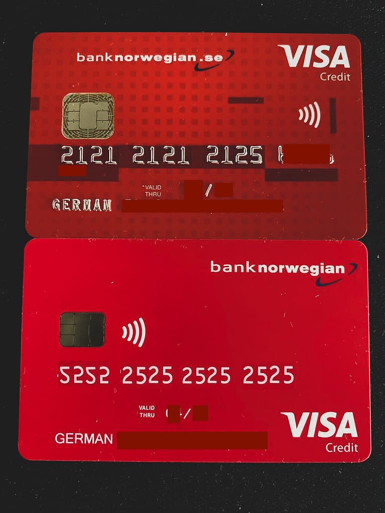 Bank Norwegian Visa Unboxing