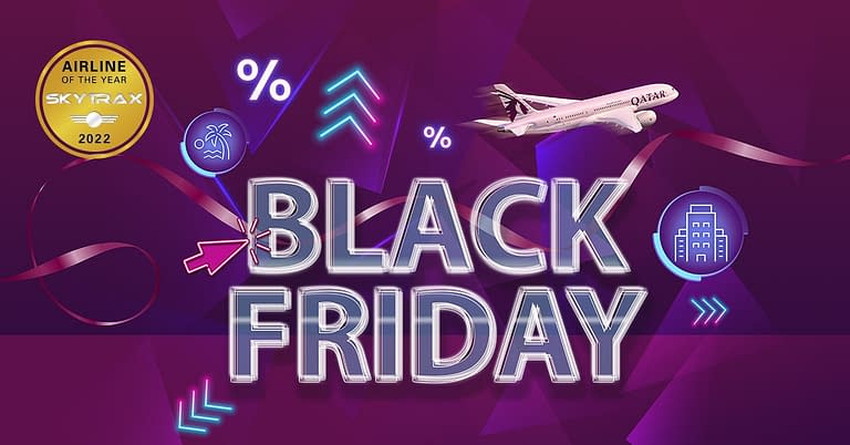 Qatar Airways Black Friday Sale: Up to 12% discount on Business and Economy Class (Book by Nov 30th)