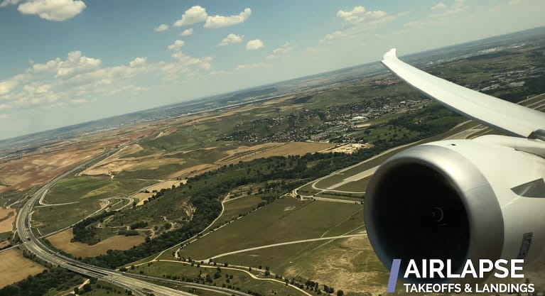 Air Europa 787-9 Madrid to Las Palmas Takeoff (Video)
